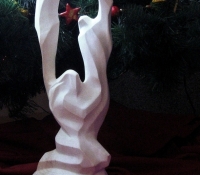 14 Vianoční anjeli, lipa. 75 cm, 2014